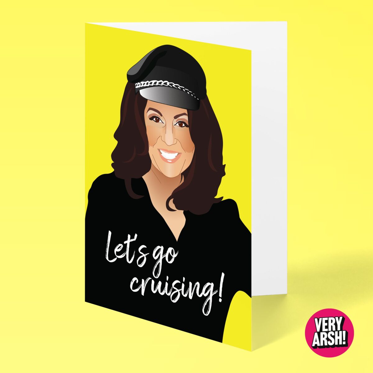 Let's Go Cruising! Jane McDonald inspired Greeting Card