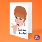 Scuse Me Laydeh! - Charity Shop Sue inspired Christmas Card, Greeting Card, Birthday Card