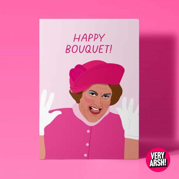 Happy Bouquet! Hyacinth Bucket inspired Greeting Card