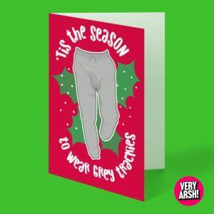 Grey Trackies Season Christmas Card