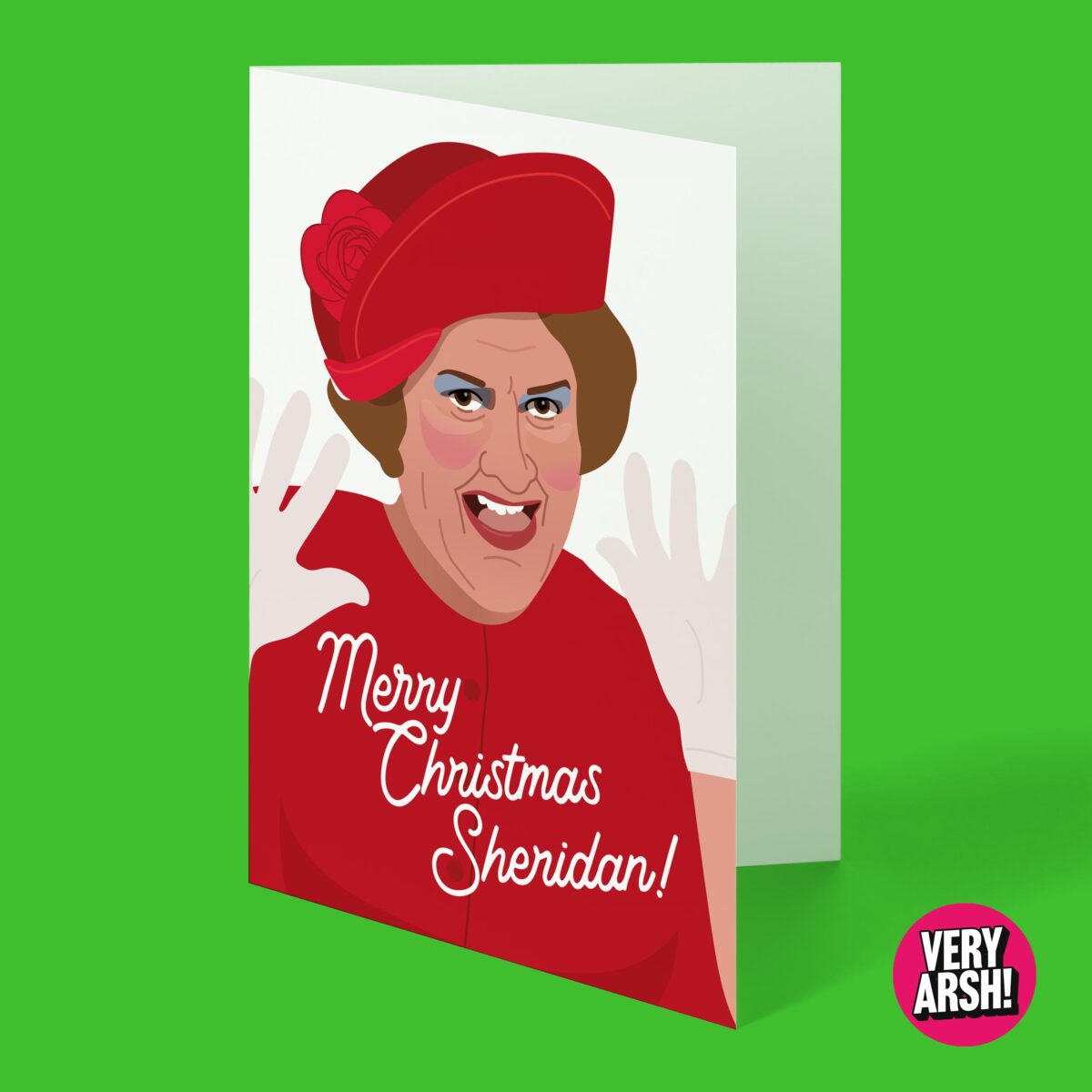 Merry Christmas Sheridan! Hyacinth Bucket - Keeping Up Appearances inspired Christmas Card