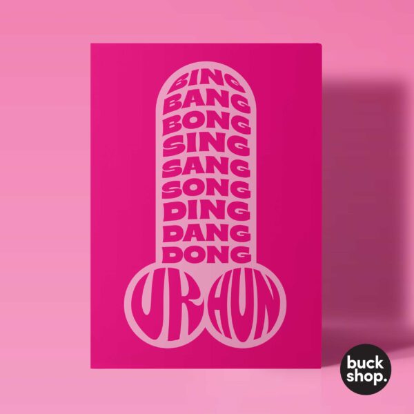 Bing Bang Bong, UK Hun? Dick - RuPaul's Drag Race UK inspired Greeting Card, Birthday Card