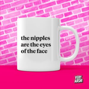 The Nipples are the Eyes of the Face Mug inspired by Bimini from Rupaul's Drag Race UK