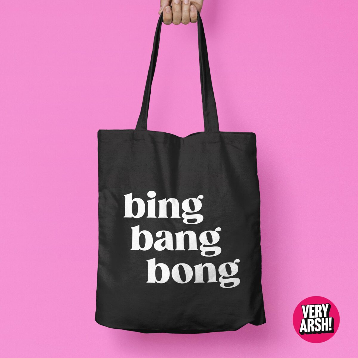 Bing Bang Bong (Black) - RuPaul's Drag Race UK inspired Tote Bag