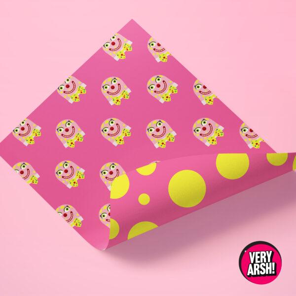 Mr Blobby inspired Wrapping Paper