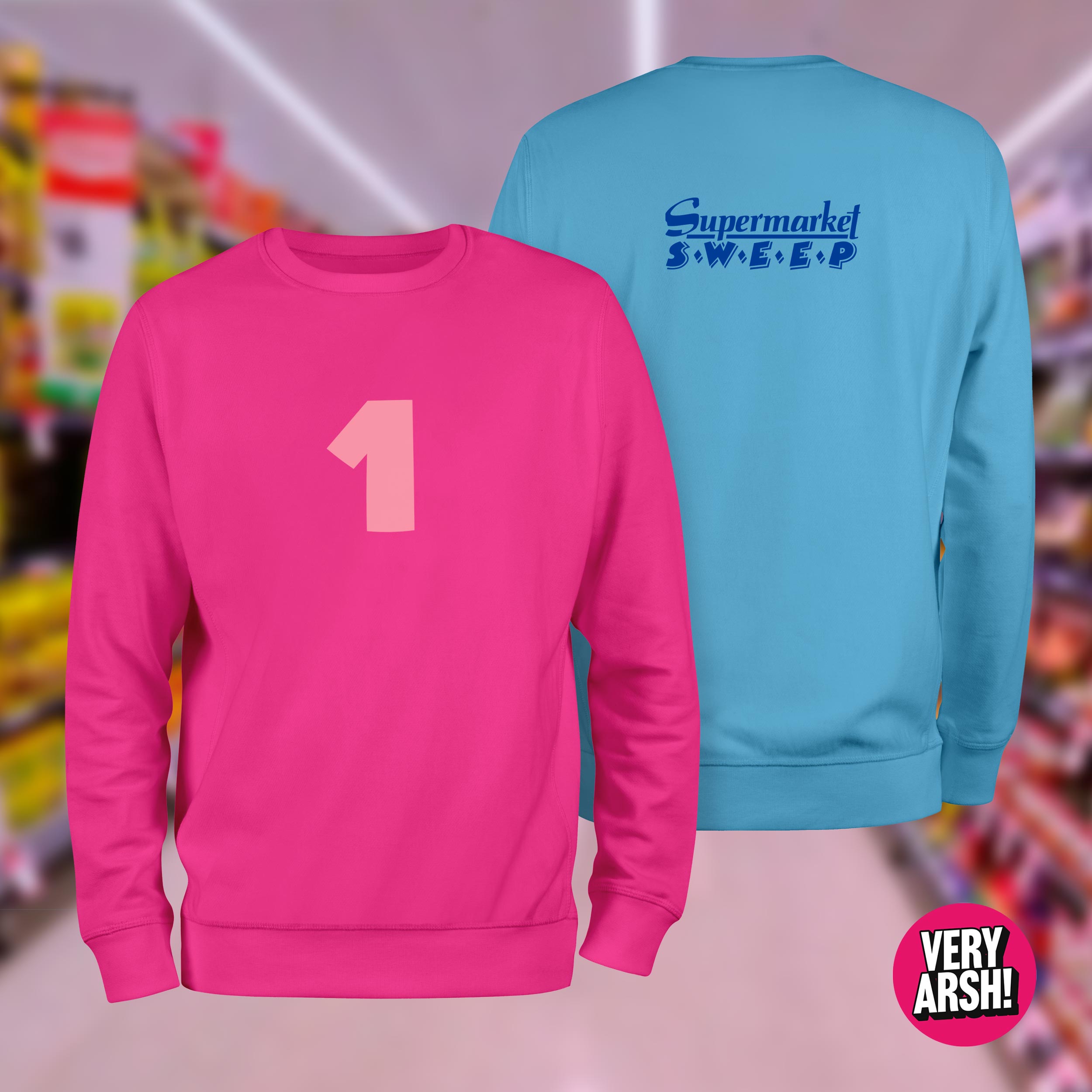 Supermarket Sweep inspired Team Sweaters Very Arsh