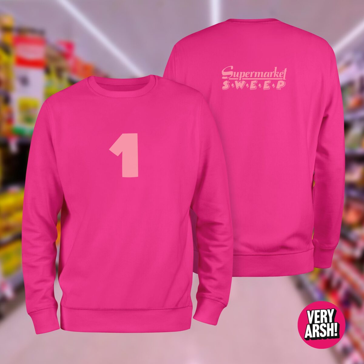 Supermarket Sweep inspired Team Sweaters (Pink)