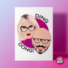 Ding Dong! - Glow Up inspired Greeting Card, Birthday Card