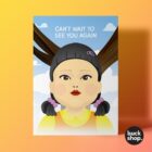 Squid Game Doll Greeting Card, Birthday Card and Business Card Deal