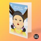 Squid Game Doll Greeting Card, Birthday Card and Business Card Deal
