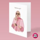 Jennifer Coolidge is Peppa Pig - White Lotus inspired Greeting Card, Birthday Card, Valentines Day Card