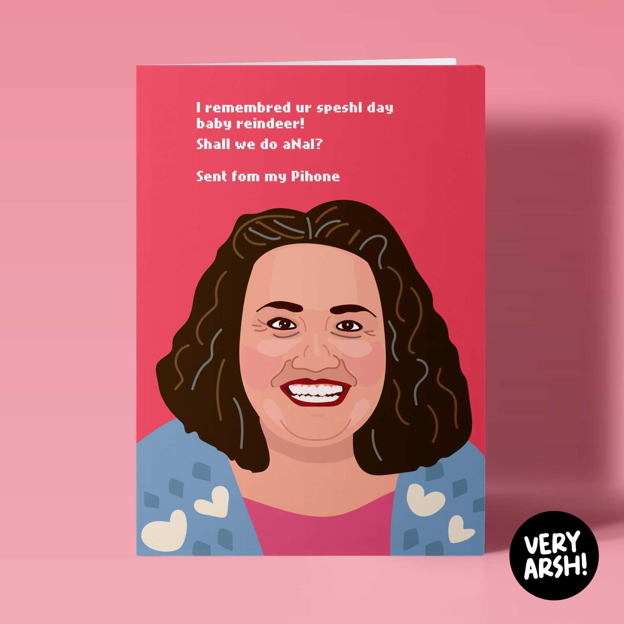 Martha from Baby Reindeer inspired Greeting Card, Birthday Card | Very Arsh